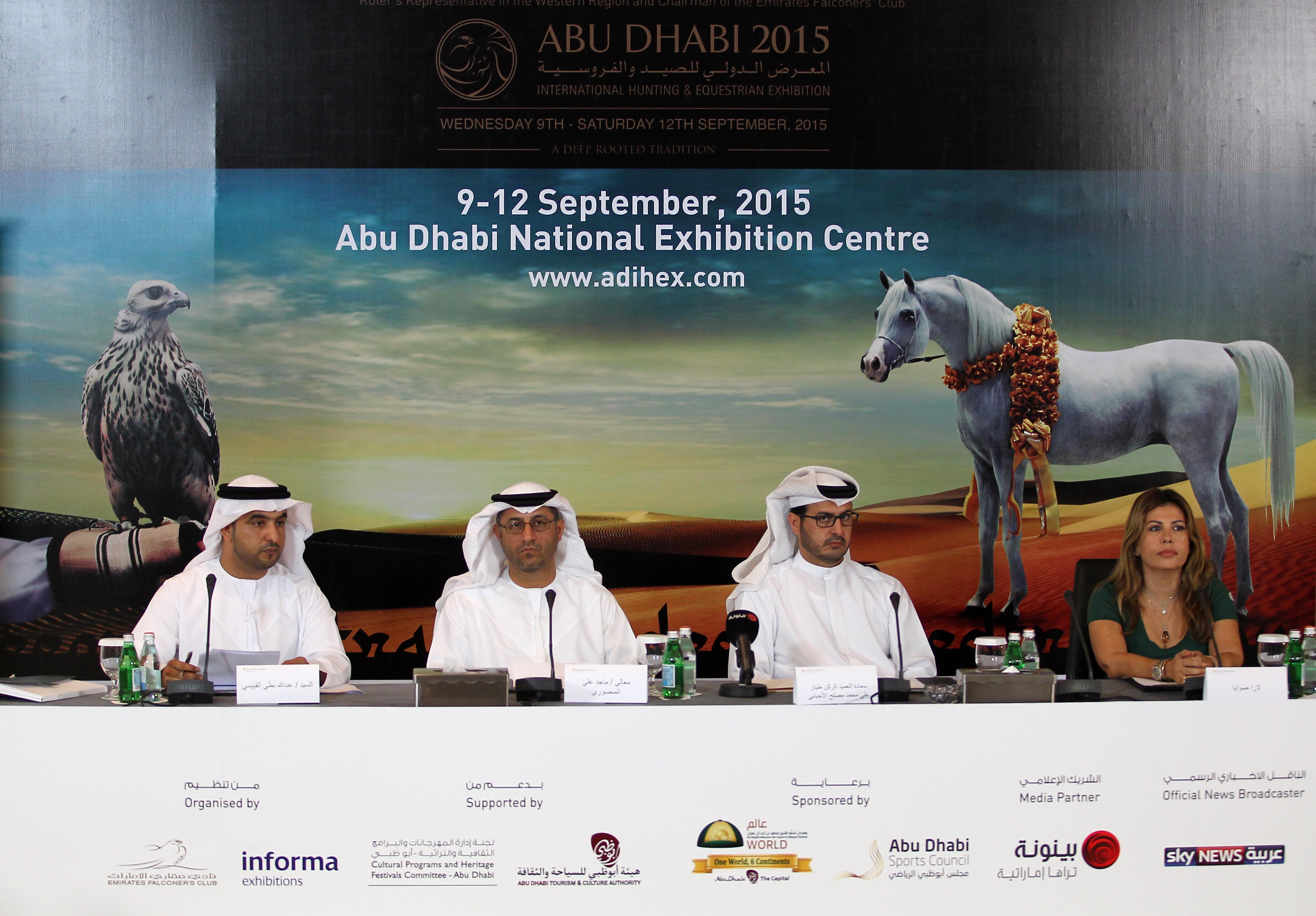 Hoods are off the abu dhabi hunting and equestrian exhibition, which takes flight today for the 13th year!