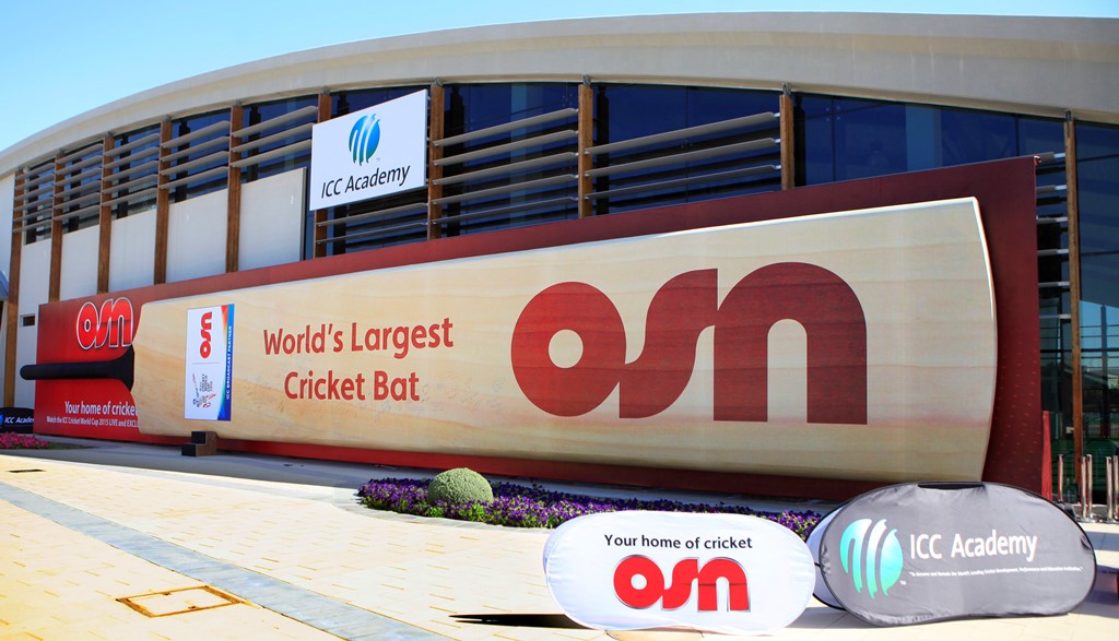 OSN celebrates its support to cricket with Guinness World Record bid for the Largest Cricket Bat