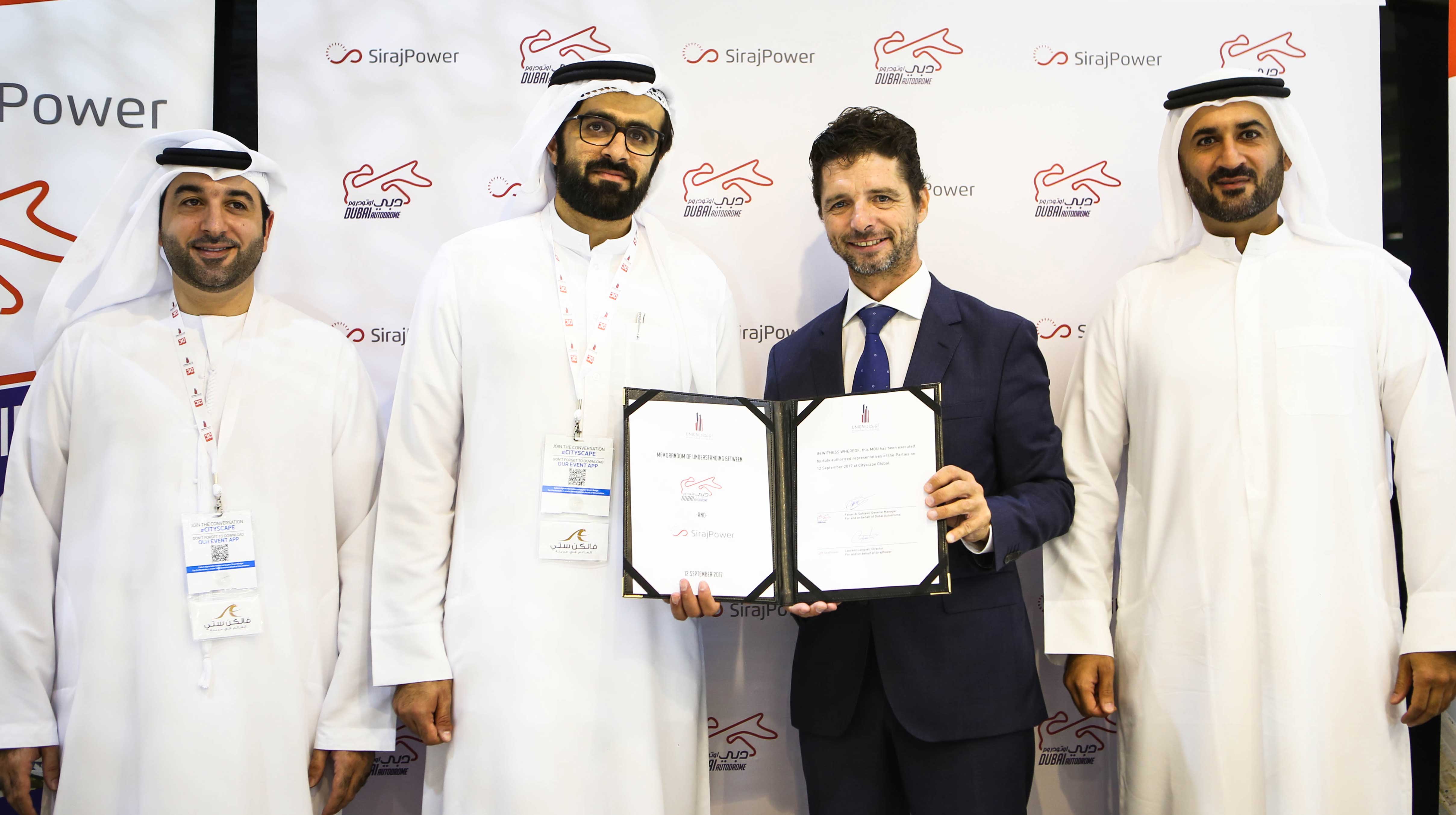 SirajPower And Dubai Autodrome Partner on Solar Power Initiative