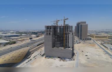 Construction milestone for Azizi Aura in Jebel Ali reached 60%, says Azizi Developments