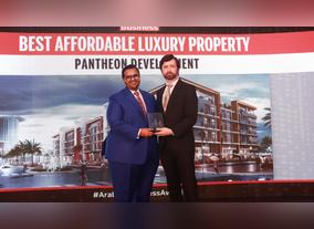 Pantheon Development was recognized as the Best Affordable Luxury Property at The Arabian Business Real Estate Awards 2019
