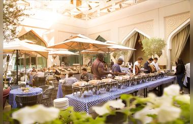 Enjoy the Backyard Brunch every Friday at Manzil Downtown