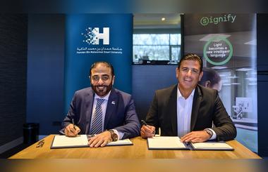 Hamdan Bin Mohammed Smart University aims for partnership with Signify to develop UAEs first innovation and economic free zone