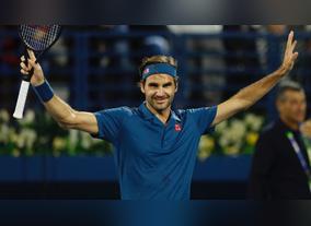Smashing his way into the book of history, a remarkable hundredth title for Federer in Dubai