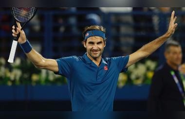 Smashing his way into the book of history, a remarkable hundredth title for Federer in Dubai
