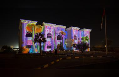 Sharjah East Coast and Al Hamriyah host light shows using video mapping technology