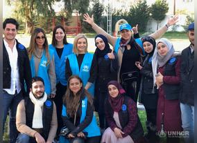 Media personalities join UNHCR to highlight the hardships faced by refugees in Lebanon amid severe winter weather 