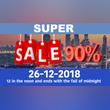 The Clock Ticks 12 and Here Begins the Super Sale