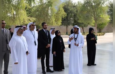 Delegation from Ministry of State for Federal National Council Affairs Visits Founder Sheikh Zayeds Memorial