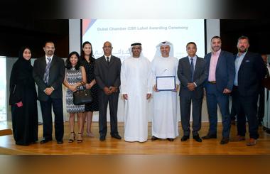 Dulsco Receives Dubai Chamber CSR Label in Recognition  of its Outstanding CSR and Sustainability Efforts