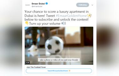 Join Alessandro Del Piero and Emaar on Twitter to Celebrate the Football Fever and win a Dream #EmaarGoldenHome in Dubai