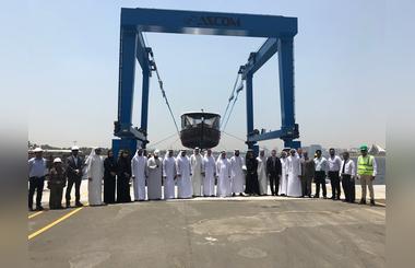 Al Masaood Power Division Successfully Installs Mobile Boat Hoist for RTAs new Garhoud Workshop for Marine Transit Means   