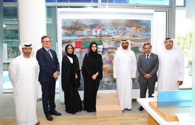 Emirates NBD Unveils Painting Dedicated to Year of Zayed at new Dubai Design District Branch