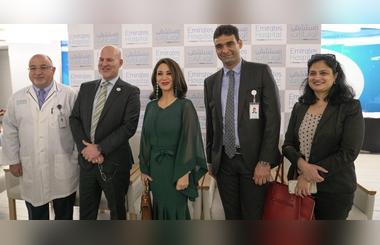 Diana Haddad, pop Icon and Singer, Visits Emirates Hospital- Jumeriah