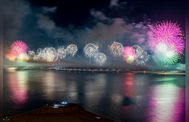 2018 Ras Al Khaimah New Years Eve Fireworks by Al Marjan Island Sets GUINNESS WORLD RECORDS Title for Largest Aerial Firework Shell
