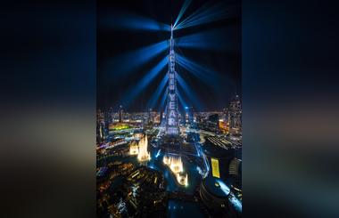 Emaars Light Up 2018 Downtown Dubai  Show to Continue Daily Through Jan. 6