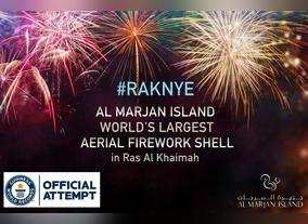 2018 Ras Al Khaimah New Years Eve Fireworks by Al Marjan Island set to 14 Music Compositions by International Artists