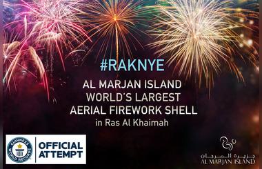 2018 Ras Al Khaimah New Years Eve Fireworks by Al Marjan  Island to Illuminate the Night sky with Fireworks from 120 Sites    