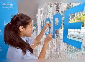 GEMS Education Students Leave Messages of Hope for Children Through UNICEFs First Global Campaign      