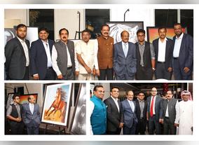 Artist AAMIR KUDEL exclusively paints the city with Visions of life.