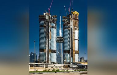 Emaar Accomplishes Engineering Marvel With Iconic Sky Bridge  on Address Sky View in Downtown Dubai