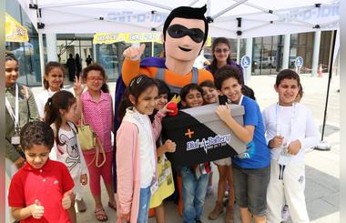 Dial-A-Battery Proves Popular with Children at Al Jalila Cultural Center for Children Spring Camp.