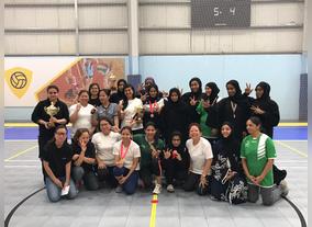 DEWAs Female Badminton Players Take Part in a Friendly Tournament with DHA to Mark World Physical Activity Day 2017