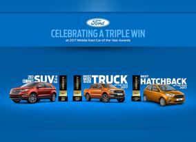 Ford Celebrates Triple Win at 2017 Middle East Car of  the Year Awards