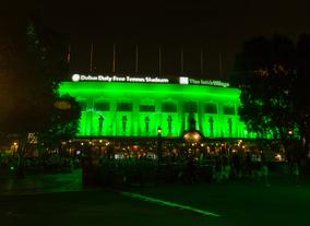 The UAE Goes Green For IrelandS National Day