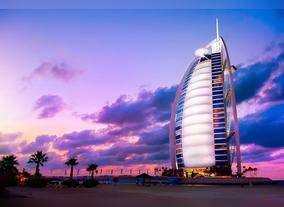 The Burj Al Arab Hotel in Dubai City