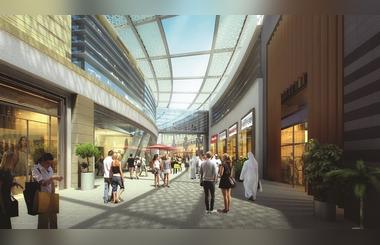 Construction work at the end of the "First Avenue" the end of the Month of February 2017