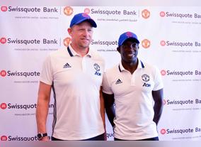 Manchester United Ambassadors Makes Stopover at Swissquote BankS Dubai Office