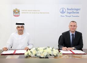 Ministry of Health and Prevention Signs Agreement With Boehringer Company Middle East and North Africa