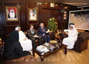 HE Saeed Mohammed Al Tayer Discusses Ways to Enhance Collaboration With Italy's Ambassador to the UAE
