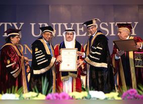 Amity University in Dubai awards Honorary Doctorate to MD & CEO of DEWA   