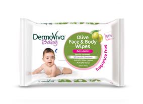 Product Placement - DermoViva Baby Olive Baby Wipes