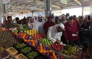 Ministry of Economy inspects Abu Dhabi Fruits & Vegetables Market in collaboration with Department of Economic Development