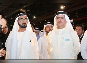 HH Sheikh Mohammed bin Rashid Al Maktoum visits DEWA stand at the Arab Media Forum 2016