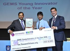 6th Sense for the Visually Impaired student invention wins Innovator of the Year award at GEMS Innovation Awards Ceremony