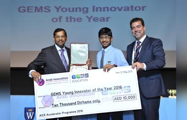 6th Sense for the Visually Impaired student invention wins Innovator of the Year award at GEMS Innovation Awards Ceremony