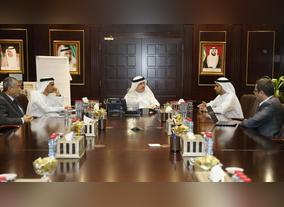 HE Saeed Mohammed Al Tayer, MD & CEO of DEWA receives Abdulla Belhoul, CEO of Dubai Wholesale City