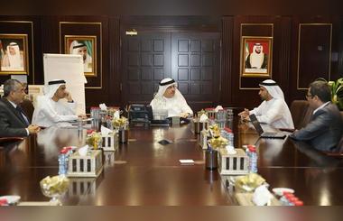 HE Saeed Mohammed Al Tayer, MD & CEO of DEWA receives Abdulla Belhoul, CEO of Dubai Wholesale City