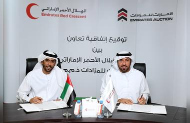 Emirates Red Crescent and Emirates Auction sign agreement to reinforce UAEs leadership in philanthropy through charity auctions