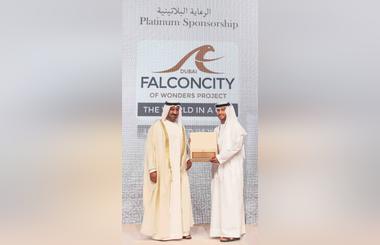 Falconcity of Wonders Chairman H.E. Salem Almoosa honored for preservation of UAEs environment & heritage at IACCE 2016