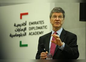 Emirates Diplomatic Academy organises public lecture by  Dr. Jeffrey D. Sachs on sustainable goals