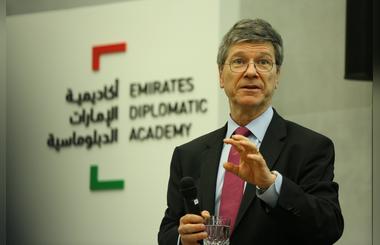 Emirates Diplomatic Academy organises public lecture by  Dr. Jeffrey D. Sachs on sustainable goals