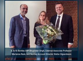Bentley Systems Names External Associate Professor Marianne Rask 2015 Educator of the Year 
