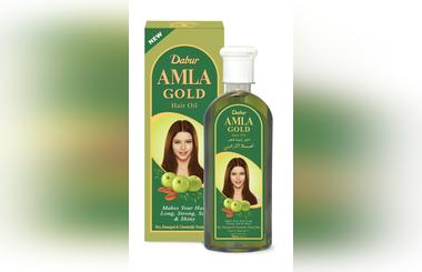 Dabur Amla Gold Hair Oil for long, strong, soft and shiny hair.