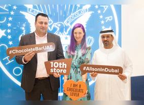 Alison Nelson, in Dubai to celebrate the opening of the tenth Chocolate Bar branch in the UAE