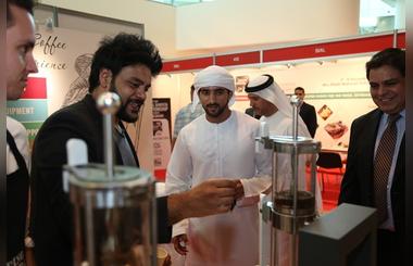 Hamdan bin Mohammed bin Rashid Al Maktoum visits the International Coffee & Tea Festival 2015